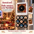 Mini tocadiscos magnético navideño